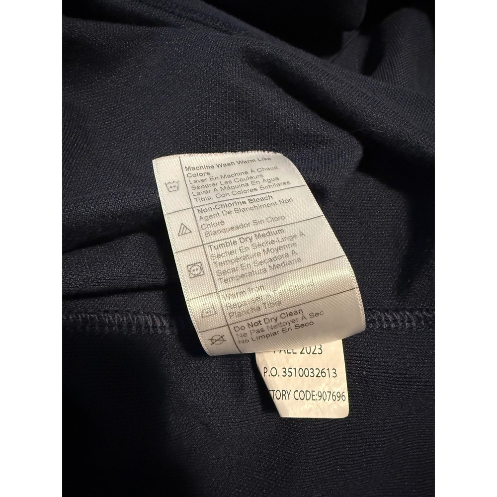 Carhartt Mens XL Tall Loose Fit Navy Blue Pocket Polo Shirt - Picture 7 of 7